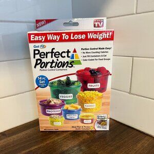 Perfect Portions Portion Control Containers 14-Piece Set | As Seen On TV | New